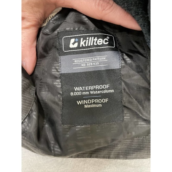 KILLTEC Technical Series Waterproof Windproof Dark Grey Jacket Youth Size 12 FS - Picture 10 of 11